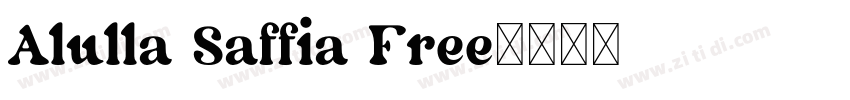 Alulla Saffia Free字体转换